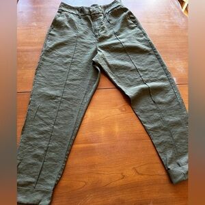 Olive Green High waisted Pants
